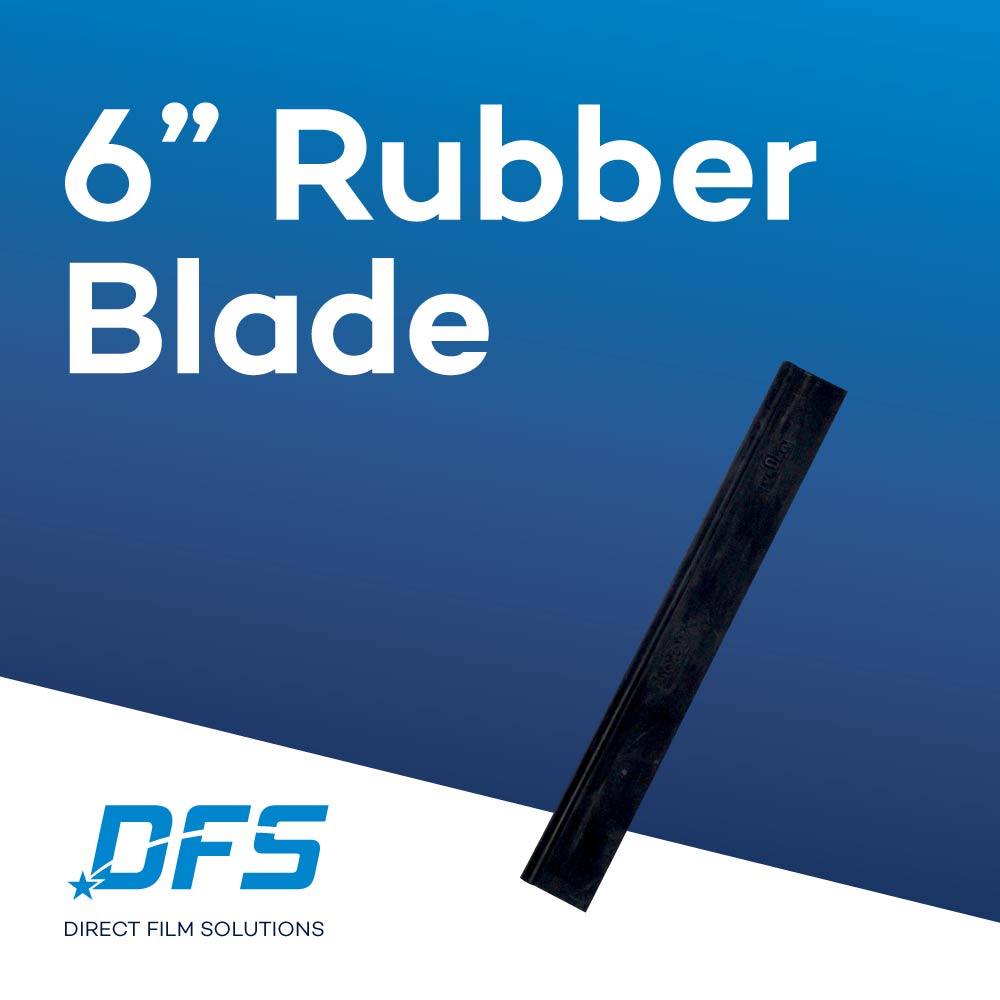 6” Rubber Blade Replacement Black
