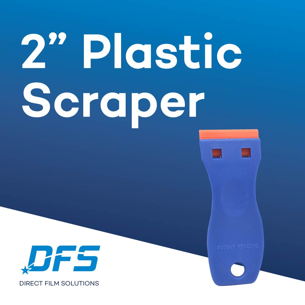 2” Blue Plastic Razor Scraper