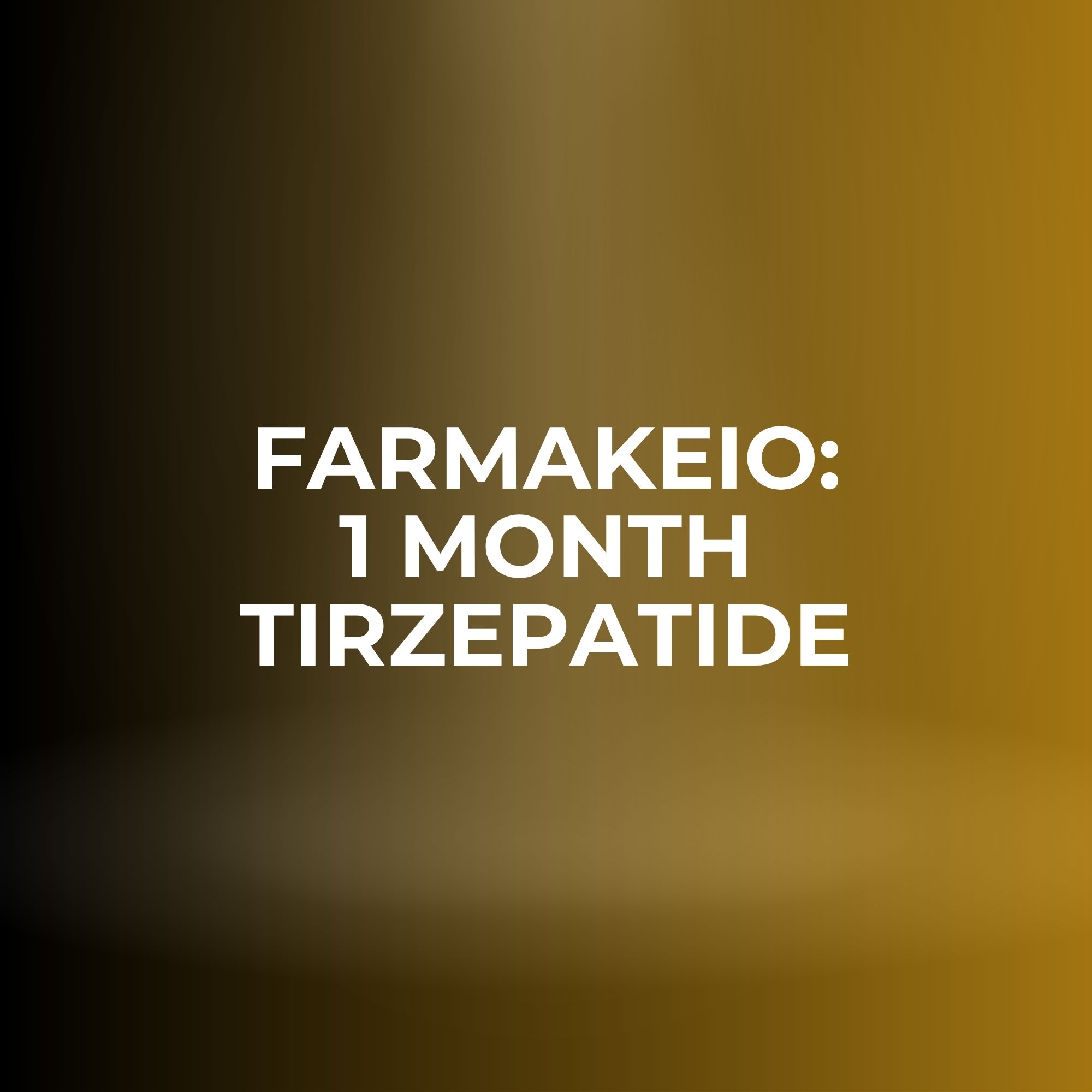 FarmaKeio - 1 Month Tirzepatide