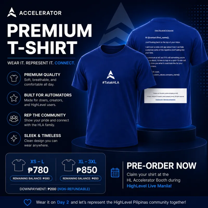 HLA T-Shirt: Email Letter