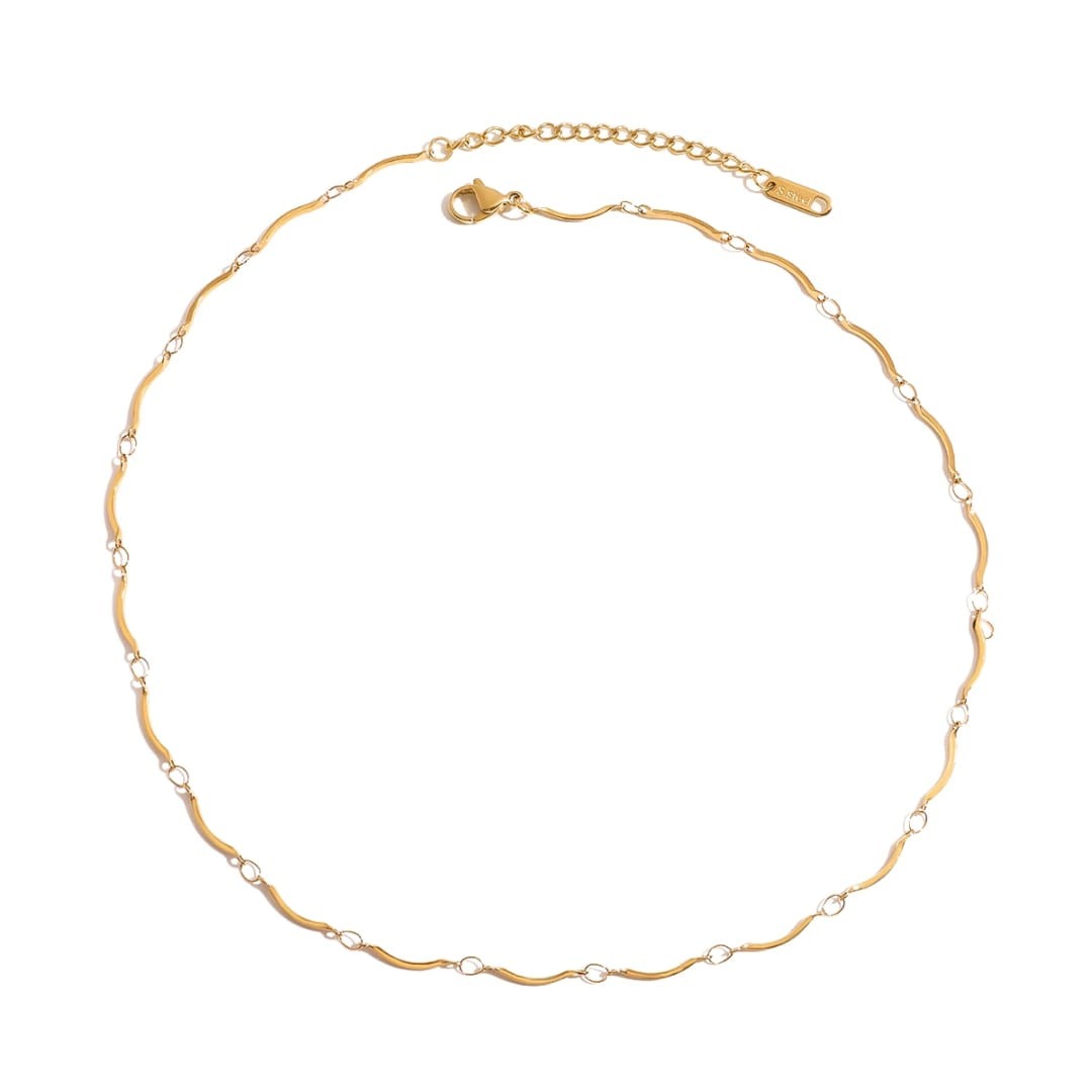 Acero inoxidable chapado en oro de 18k