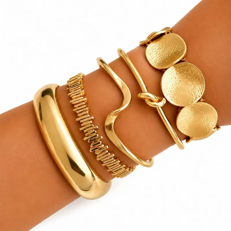 Pulsos - Acero Inoxidable Chapado en oro 18k
