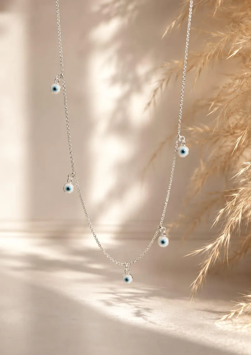 Cadena Ojo Turco - Plata Italiana 925