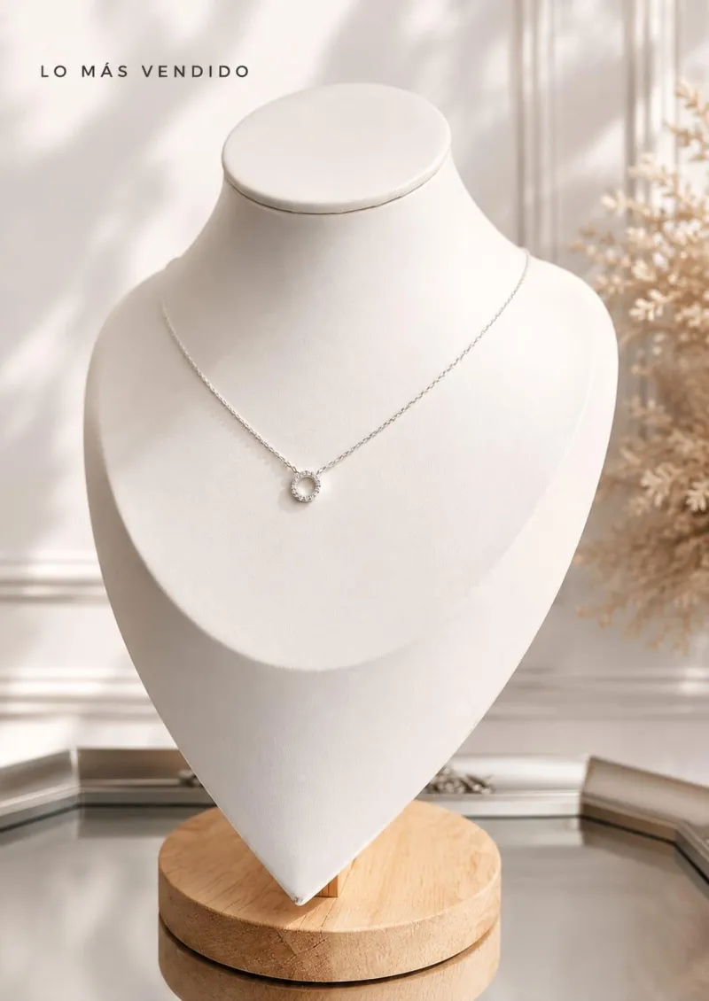 Cadena Letra O -Plata Italiana 925