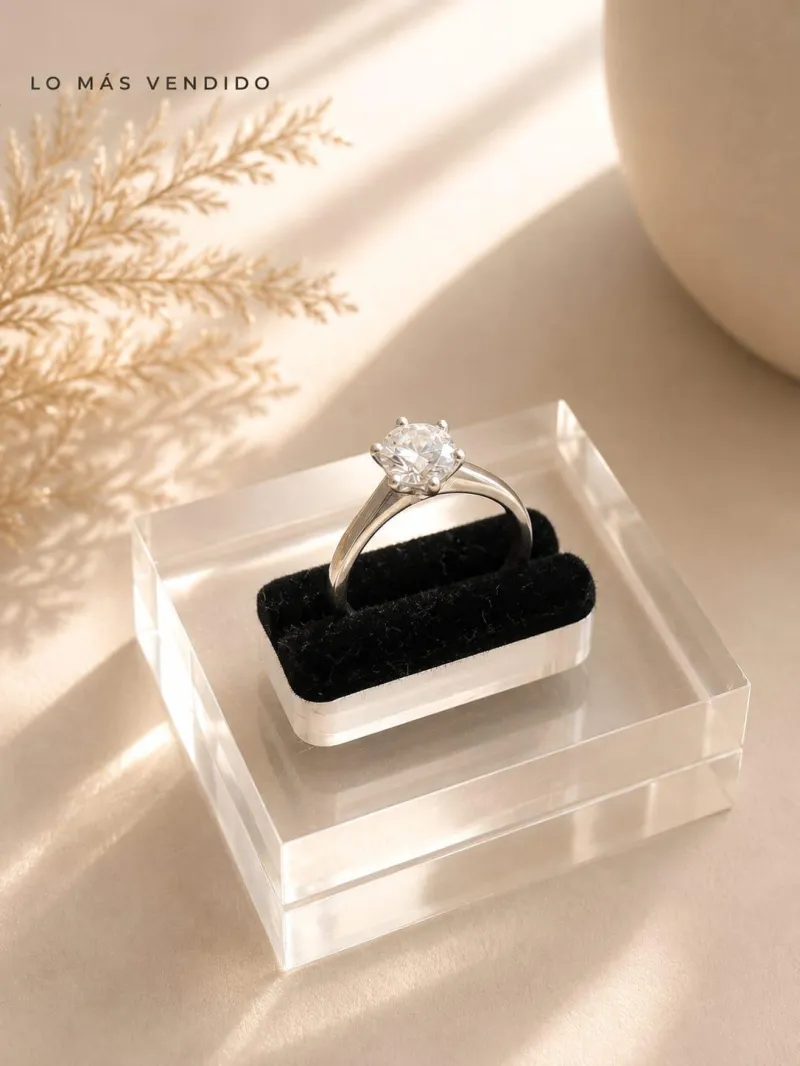 Anillo Promesa Tradicional - Plata Italiana 925