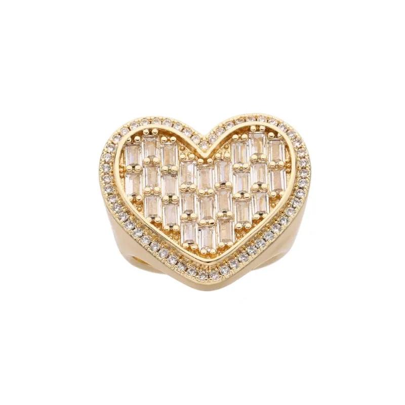 Anillo Corazón de 14k