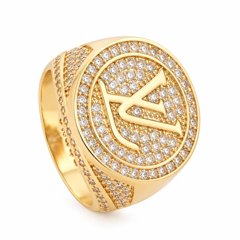 Anillo Mónaco Escudo Zirconia - Anillo Talla 9