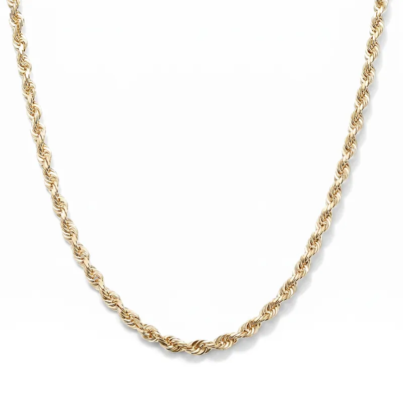 14k Gold Rope Necklace 