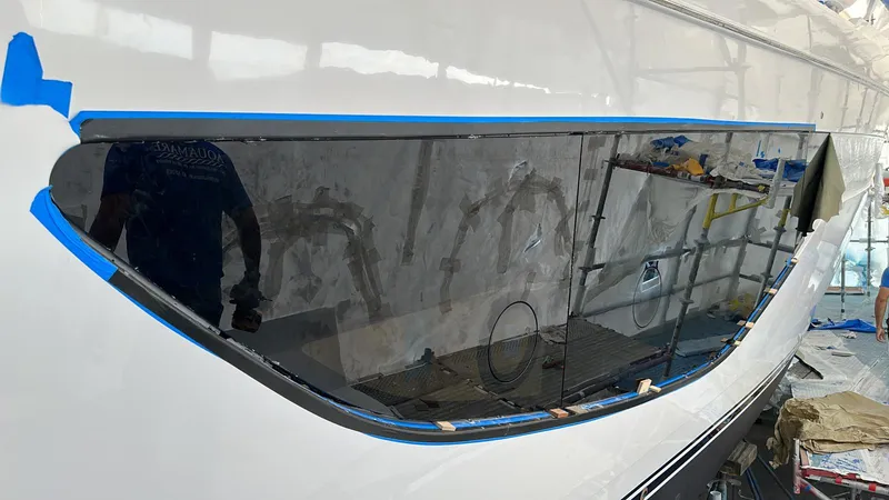 Hull window opening prepared for new glazing