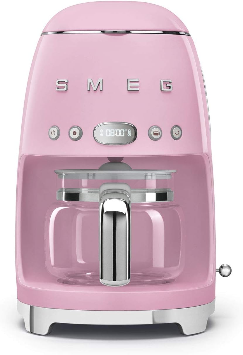 SMEG 50’s Retro Drip Coffee Maker 10 Cup with Timer & Aroma Control