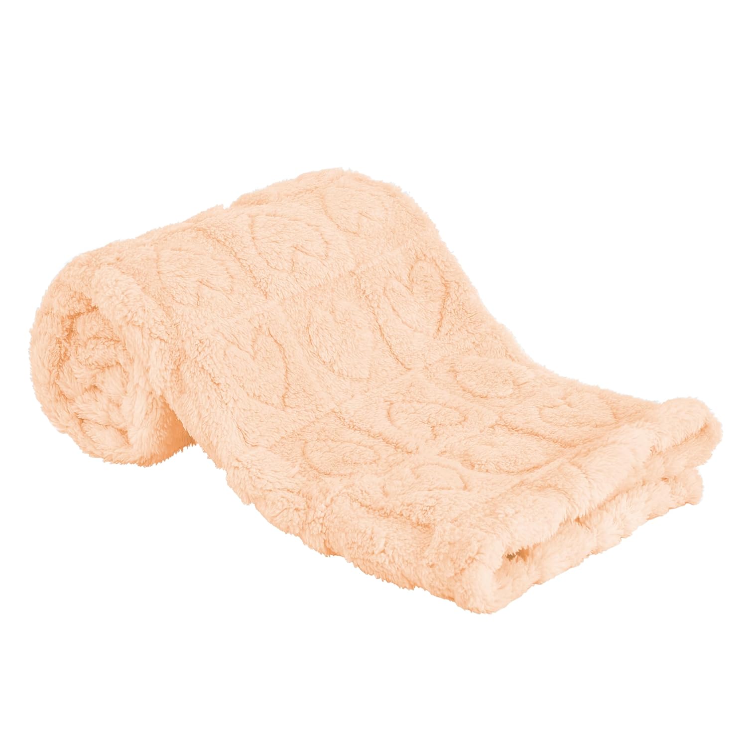Yurhap Fleece Baby Blanket Heart Checkered, Ultra Soft Cozy Infant Blanket for Newborns and Toddlers, Fluffy Receiving Blanket 