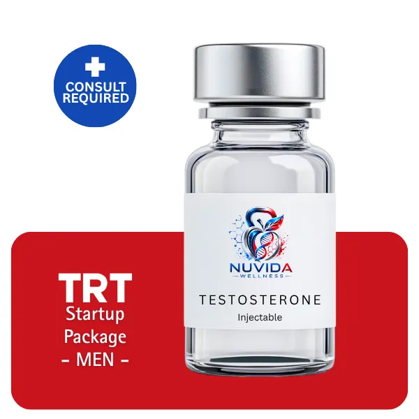TRT Men's Startup Package 60 days (Consult, Labs, Cypionate 200mg/mL 10mL + Anastrozole 24×1mg)