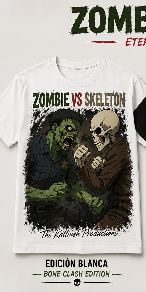 002-2W Zombie vs Skeleton. Eternal Rivaly Collection. White.
