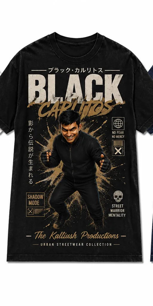 015-5-3B. Shadow Warrior. Black Carlitos. Black.