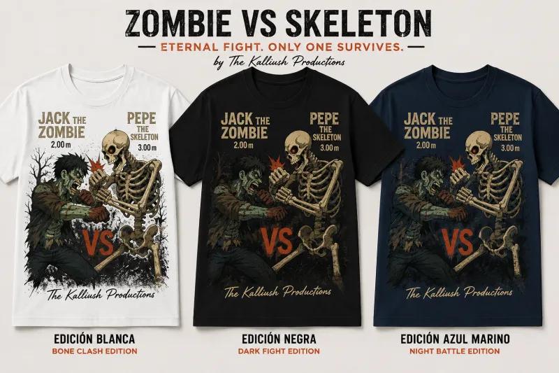 001-1-1 Zombie vs Skeleton. Eternal Fight Collection.