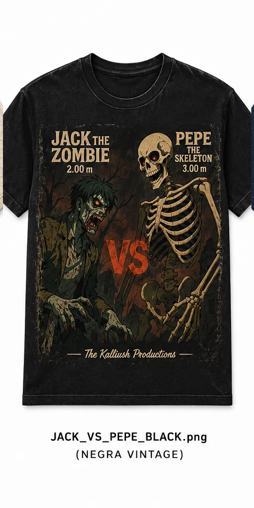 007-2-3B. Black Vintage. Jack vs Pepe Collection. Black.