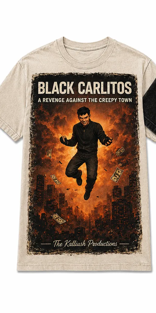 012-2-1W. Revenge Mode. Black Carlitos. White.