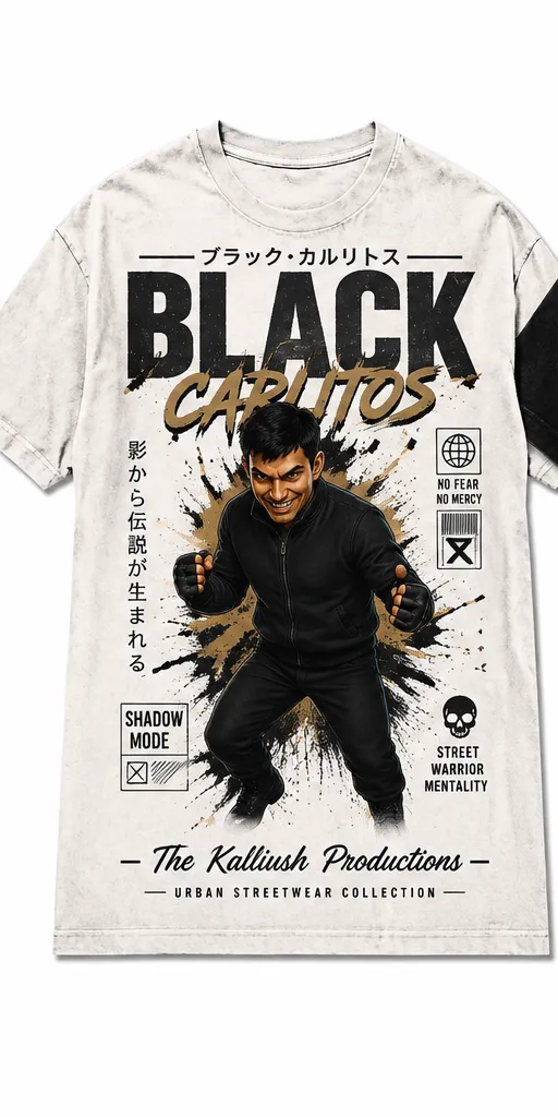 015-5-1W. Shadow Warrior. Black Carlitos. White.