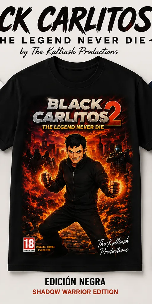 018-1-3B. The legend never die collection. Black Carlitos 2. Black.