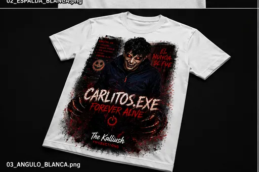 023-3-1W. Carlitos.exe. Forever Alive. White.