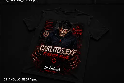 023-3-3B. Carlitos.exe. Forever Alive. Black.