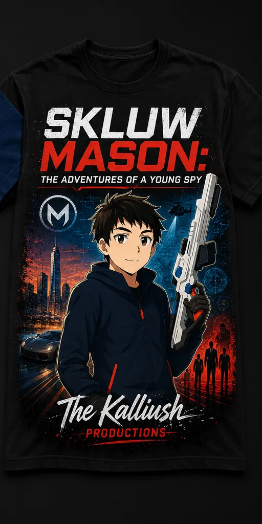 024-1-3B. Sklum Mason. The adventures of a young spy. Black.