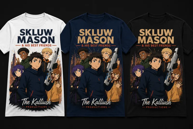 027-4 Skluw Mason. Skluw Mason & his best friends