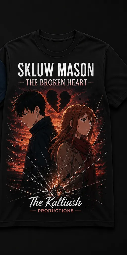 029-6-3B. Sklum Mason. The broken heart. Black.