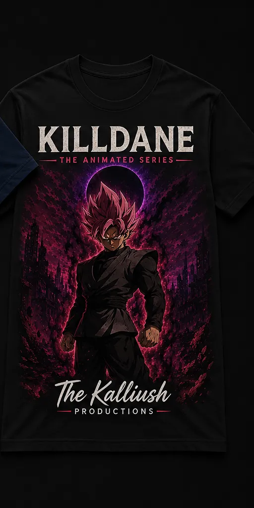 030-1-3B. KILLDANE. The animated series. Black.
