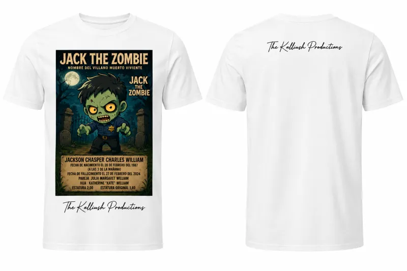 032-20-1W. Jack The Zombie. Chibi. Biografía 2. Blanca.