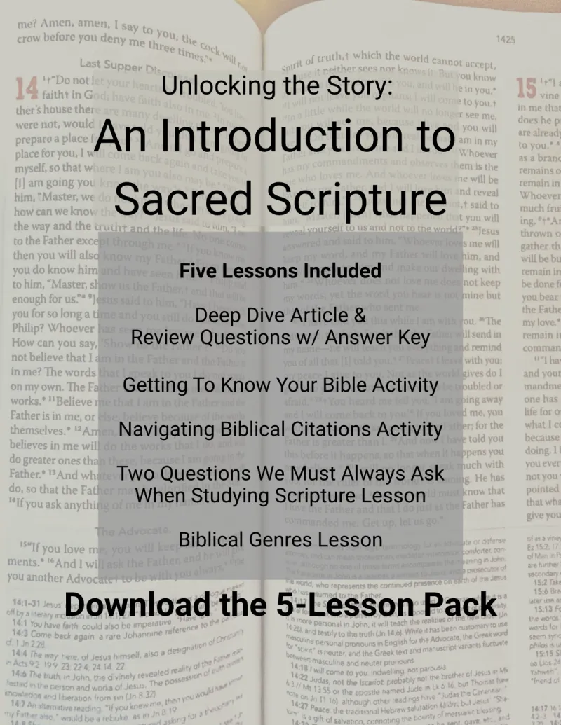 Unlocking the Story: Intro to the Bible