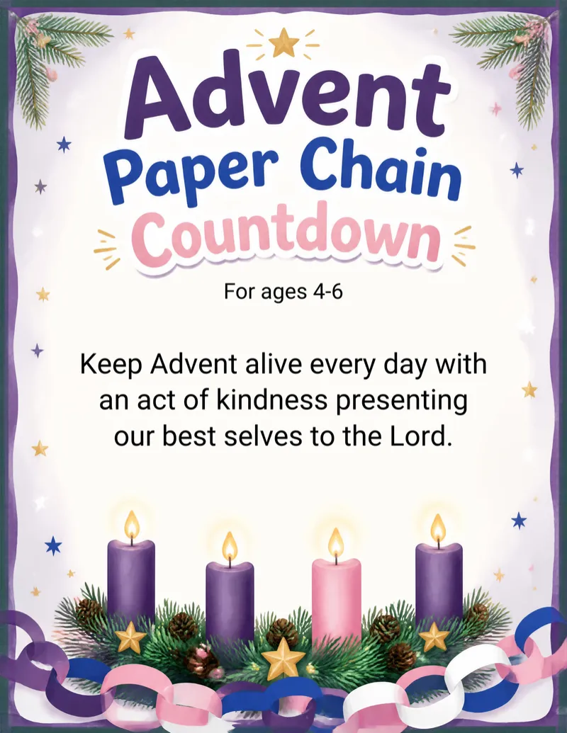 Advent Paper Chain Activity (Ages 4-6)
