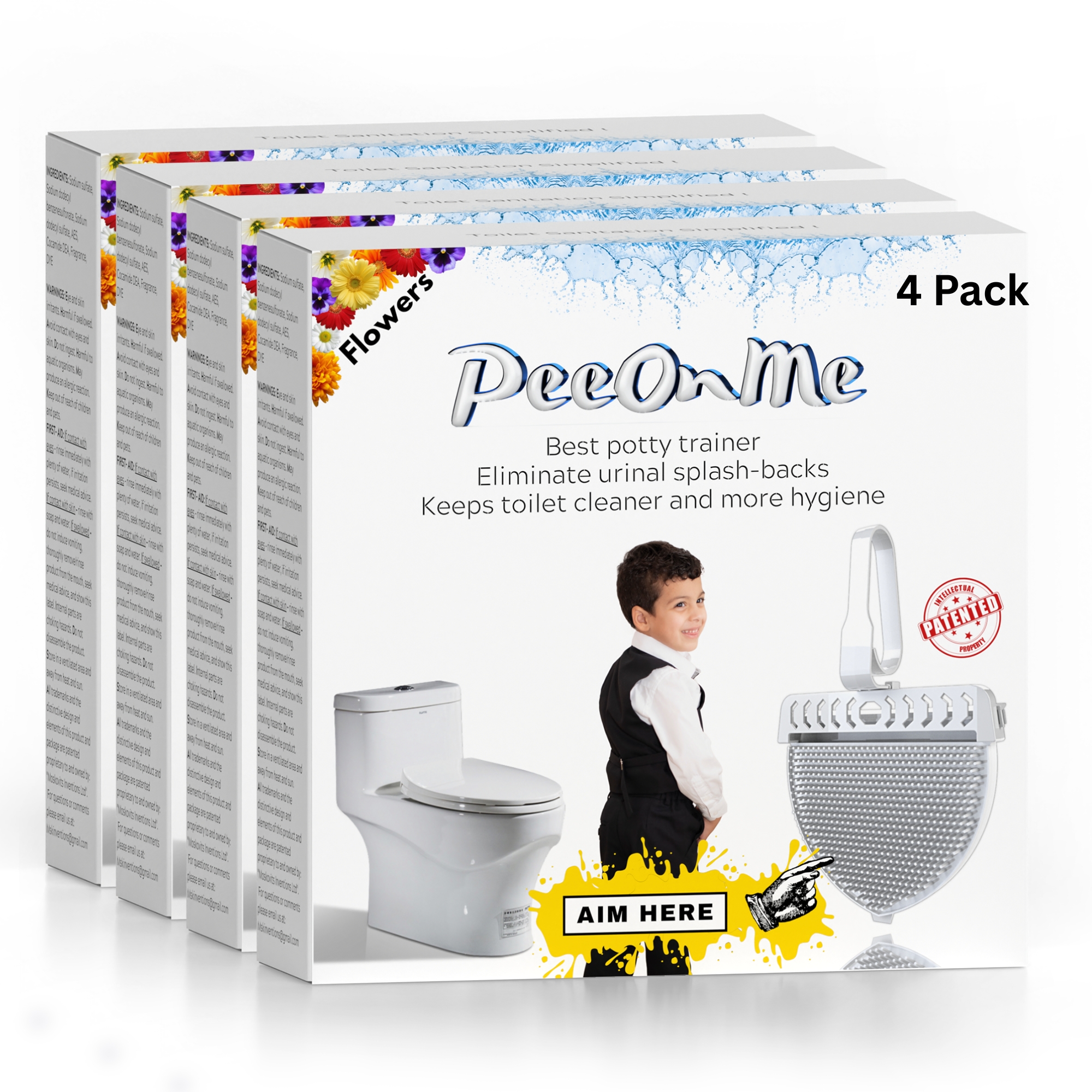 PeeOnMe Flowers - 4-Pack