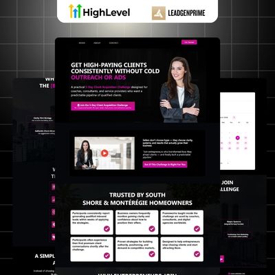 5-Day Challenge Funnel Template - Purple Themed