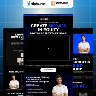 Workshop Registration Funnel Bundle - Blue Themed