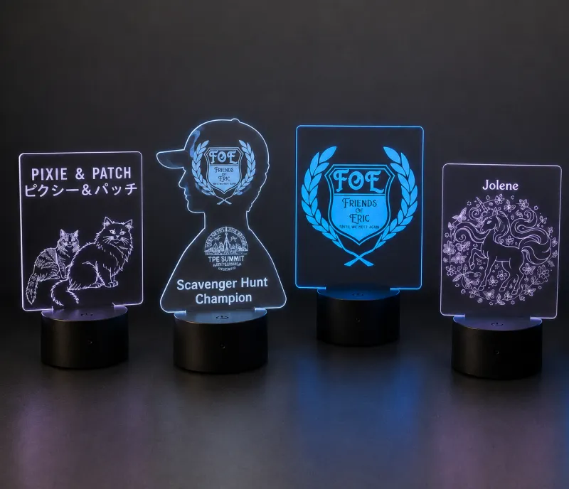 Custom Illuminated Acrylic Display