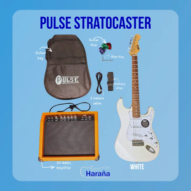 PULSE STRATOCASTER + 30 WATTS AMPLIFIER