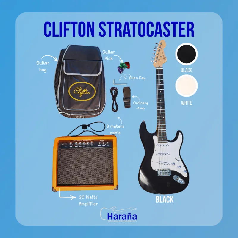 CLIFTON STRATOCASTER + 30 WATTS AMPLIFIER