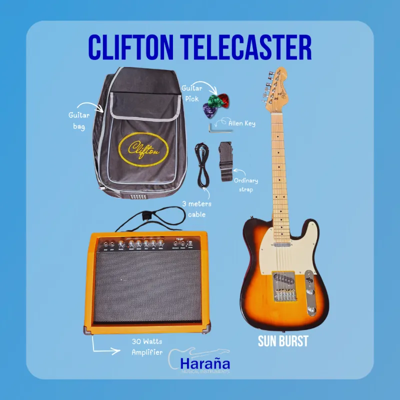 CLIFTON TELECASTER + 30 WATTS AMPLIFIER