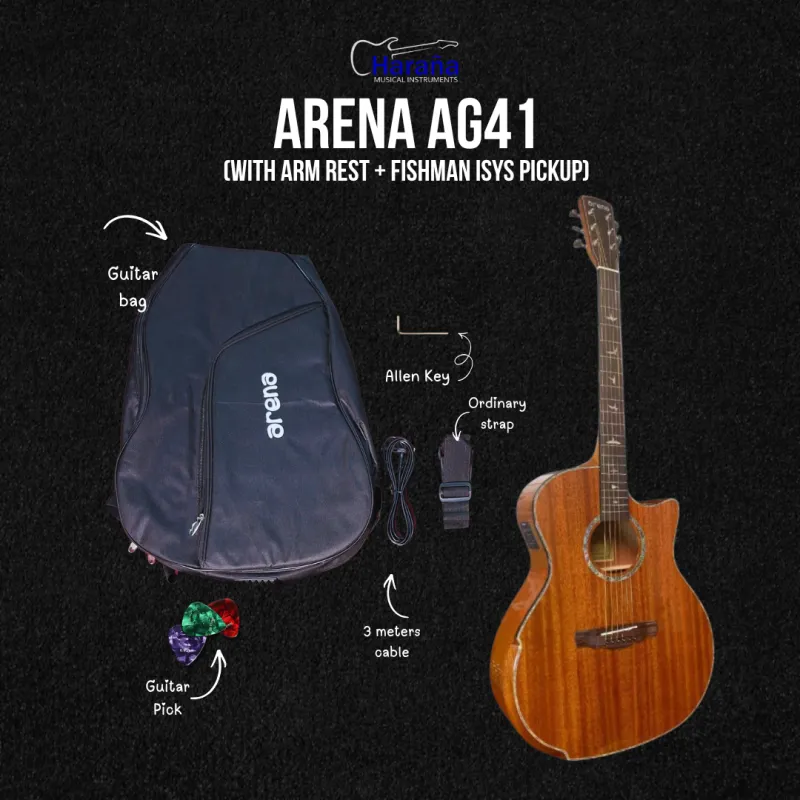 ARENA AG41H WITH ARM REST + FISHMAN ISYS (MAHOGANY)