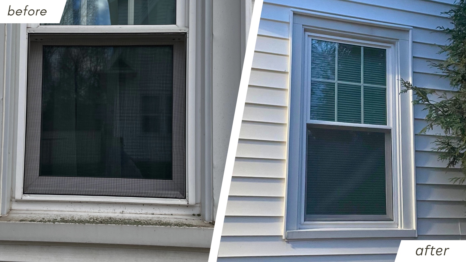 Exterior window and frame cleaning, Duluth MN
