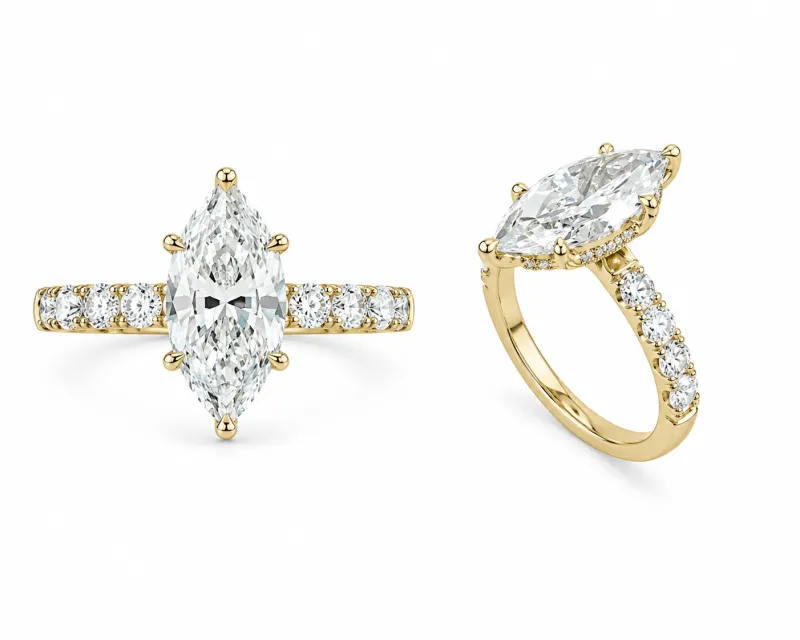 Sierra 3ct Marquee Engagement Ring