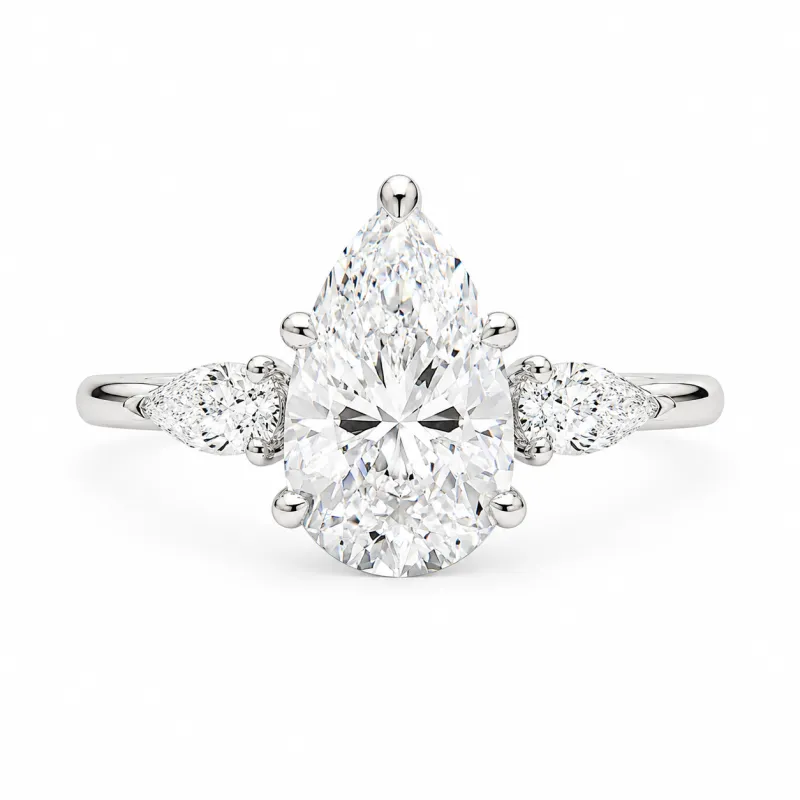 Brooke 3ct Pear Engagement Ring