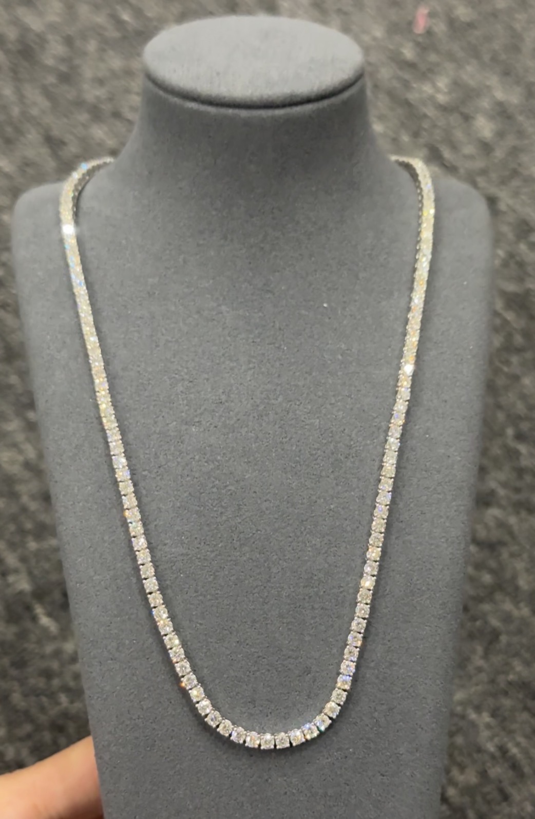 Blair 15" 18k gold Lab Diamond Tennis Necklace