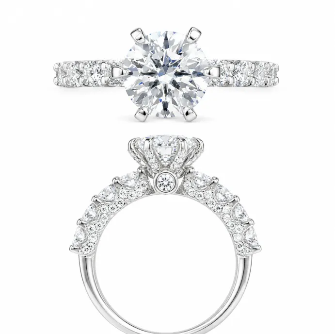 Samantha 3ct Lab Diamond Engagement Ring
