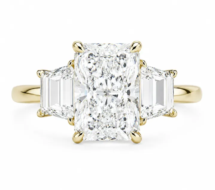 Dolly 4.20ctw Radiant Lab Diamond Engagement Ring