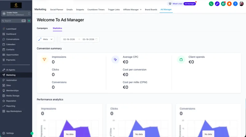 Leadgeneratie Dashboard