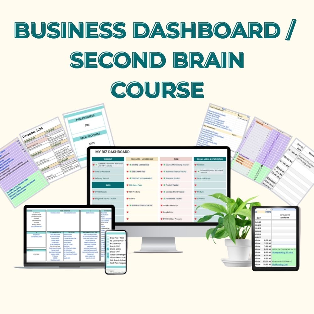 Business Dashboard / Second Brain