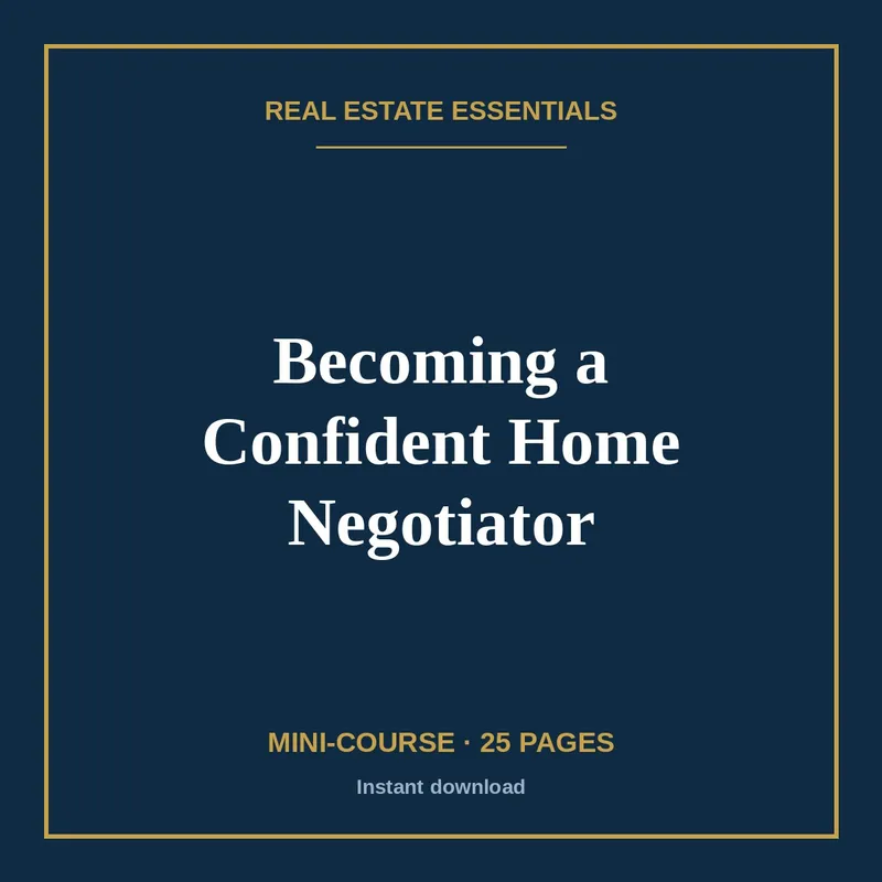 Becoming a Confident Home Negotiator