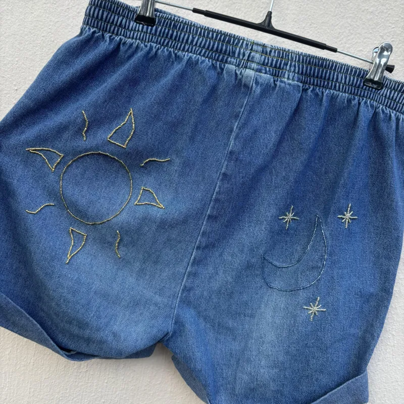 Sun & Moon Denim Shorts